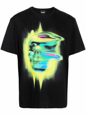 Just Cavalli Phychedelic Skull-print short-sleeve T-shirt - Black