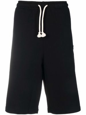 Acne Studios patch-detail sweat shorts - Black