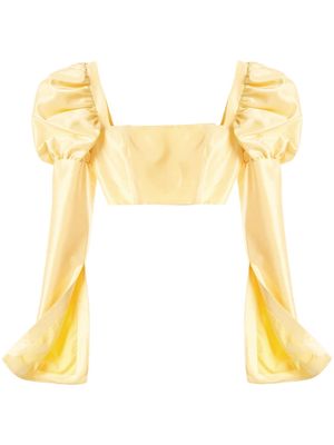 Macgraw Canary crop blouse - Yellow