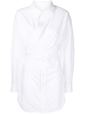 Alexander Wang gathered shirt dress - White