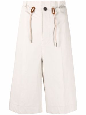 Sofie D'hoore drawstring-waist cotton shorts - White