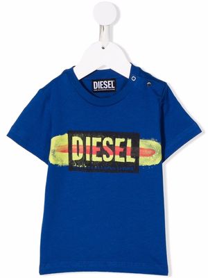Diesel Kids logo-print T-shirt - Blue