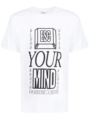 Blood Brother Free Mind cotton T-shirt - White
