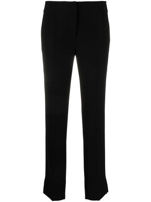 Emporio Armani cropped slim-fit trousers - Black