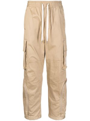 Ports V drawstring cargo trousers - Brown