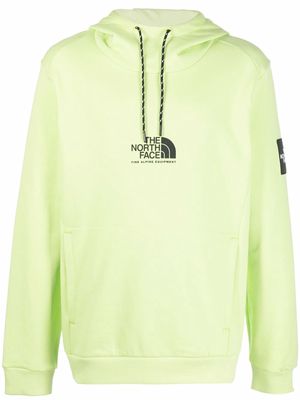 The North Face logo-print cotton hoodie - Green