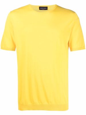 Roberto Collina short-sleeved knitted sweatshirt - Yellow