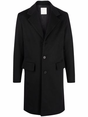 SANDRO New Apollo coat - Black