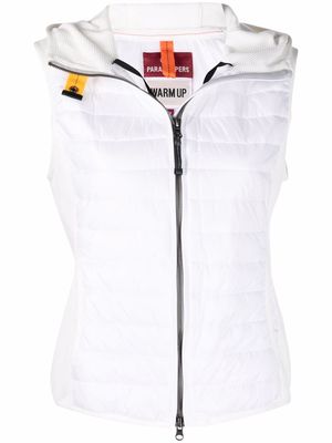 Parajumpers padded hooded gilet - White