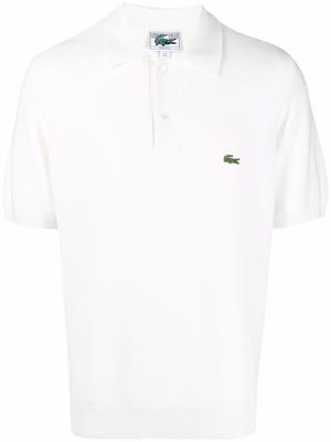 Lacoste chest logo-patch polo shirt - White