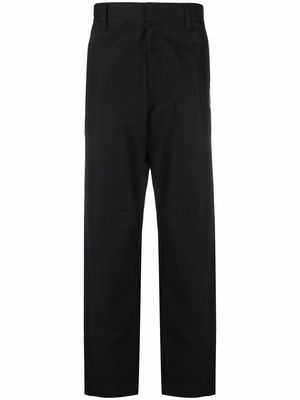 Just Cavalli cotton wide-leg trousers - Black