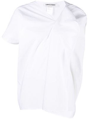 Low Classic folded-detail blouse - White