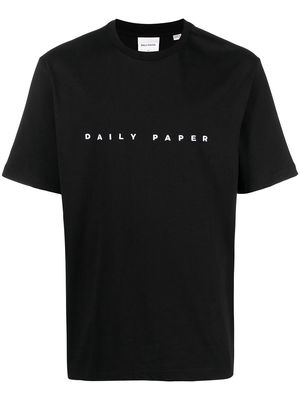 Daily Paper logo embroidered t-shirt - 4 BLACK
