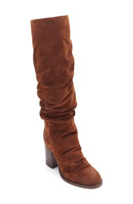 Free People Elle Slouch Knee High Boot in Rust