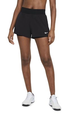 Nike Court Victory Dri-FIT Tennis Shorts in Black/White