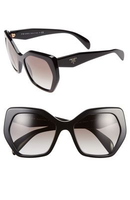Prada Heritage 56mm Sunglasses in Black