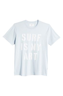 Sol Angeles Surf Art Cotton T-Shirt in Mist