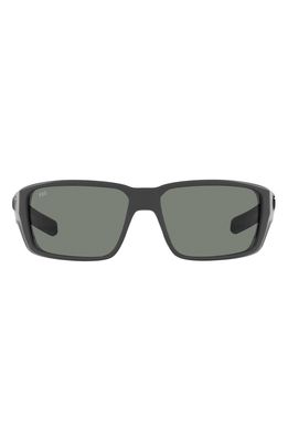 Costa Del Mar Fantail PRO 60mm Polarized Mirror Rectangular Sunglasses in Grey