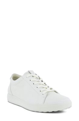 ECCO Soft 7 Mono 2.0 Sneaker in White Leather
