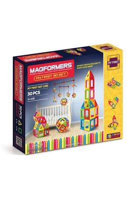 Magformers 'My First' Magnetic 3D Construction Set in Opaque Rainbow