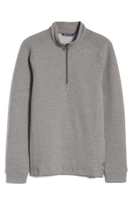 Cutter & Buck Coastal Ribbed Half Zip Pullover in Polished Heather