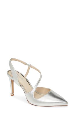 Kenneth Cole New York Riley 85 Pointed Toe Pump in Platinum Leather