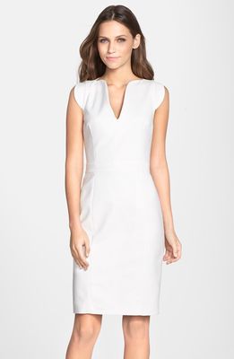 French Connection 'Lolo' Stretch Sheath Dress in White