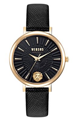 VERSUS Versace Mar Vista Leather Strap Watch