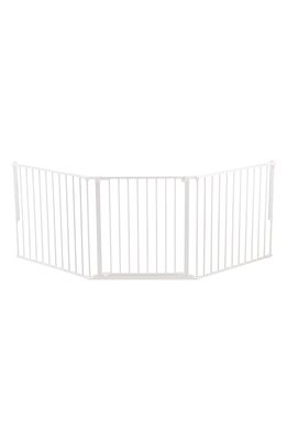 BabyDan Flex Large Metal Gate in White