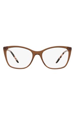Tiffany & Co. 54mm Square Optical Glasses in Brown/Grey/Pink