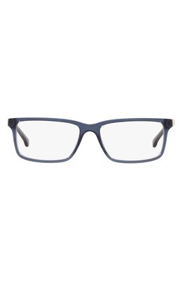 Brooks Brothers 55mm Square Optical Glasses in Transparent Matte Navy