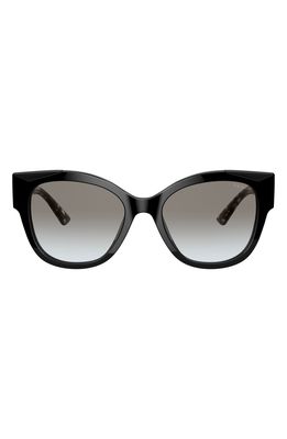 Prada 54mm Gradient Rectangular Sunglasses in Blck Gry Gradient