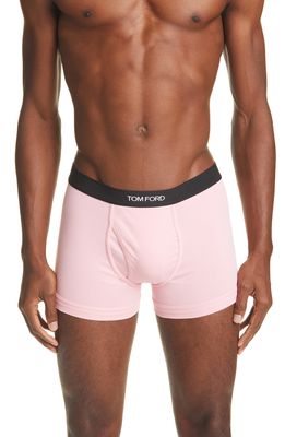 Tom Ford Cotton Stretch Jersey Boxer Briefs in Pale Pink