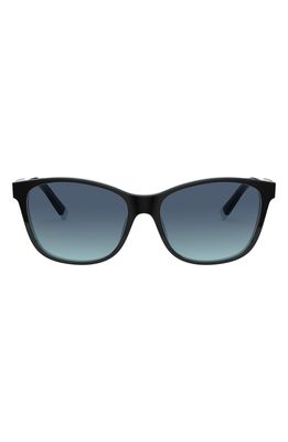 Tiffany & Co. Pillow 56mm Gradient Sunglasses in Black/Tiffany/Azure/Blue