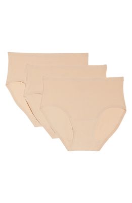 Chantelle Lingerie Soft Stretch 3-Pack Seamless Hipster Briefs in Nude