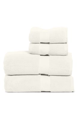 Nordstrom 4-Piece Hydrocotton Bath Towel & Hand Towel Set in Ivory