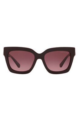 Michael Kors 54mm Gradient Square Sunglasses in Cordovan