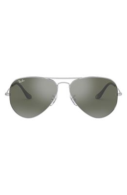 Ray-Ban Original 54mm Aviator Sunglasses in Silver Mirror