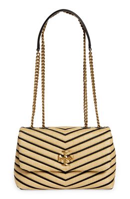 Tory Burch Kira Convertible Chevron Leather Small Bag in Natural