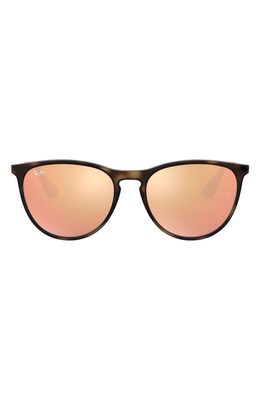 Ray-Ban Ray-Bay Junior Izzy 50mm Mirrored Sunglasses in Tortoise/Pink Mirror