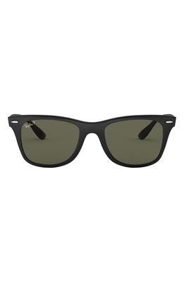 Ray-Ban 52mm Polarized Rectangular Sunglasses in Polarized Green
