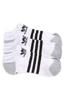 adidas 3-Pack Roller 2.0 No-Show Socks in White
