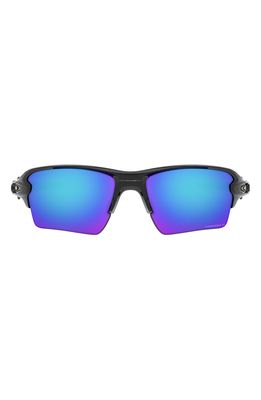 Oakley Flak 2.0 XL 59mm Polarized Sport Wrap Sunglasses in Black/prizm Sapphire Iridium