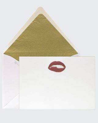 Pucker Lips Stationery Set, Box of 12