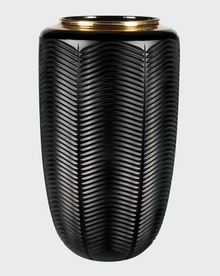 Jet Black Large Vase