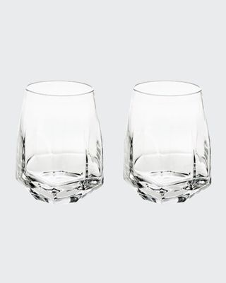 Gemstone Double Old-Fashioned Glasses, Set of 2