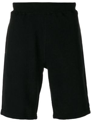 Sunspel straight leg track shorts - Black