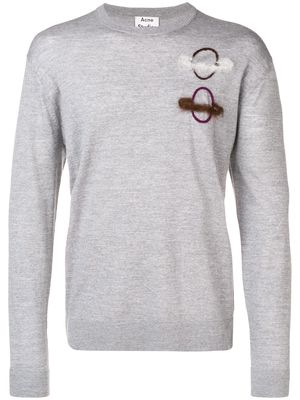 Acne Studios planet crew neck sweater - Grey