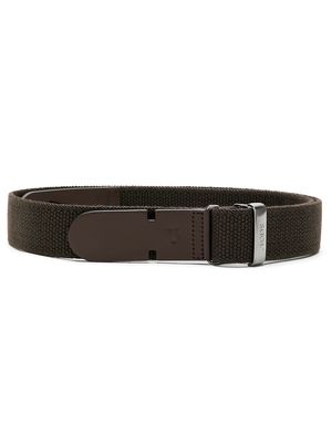 Tod's Greca textured belt - Brown