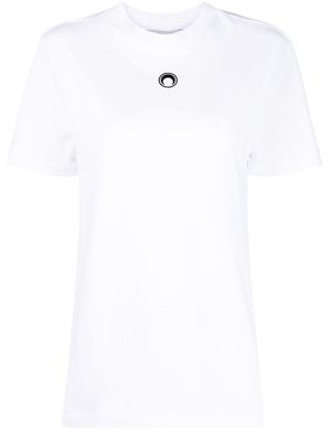 Marine Serre logo-embroidered T-shirt - White